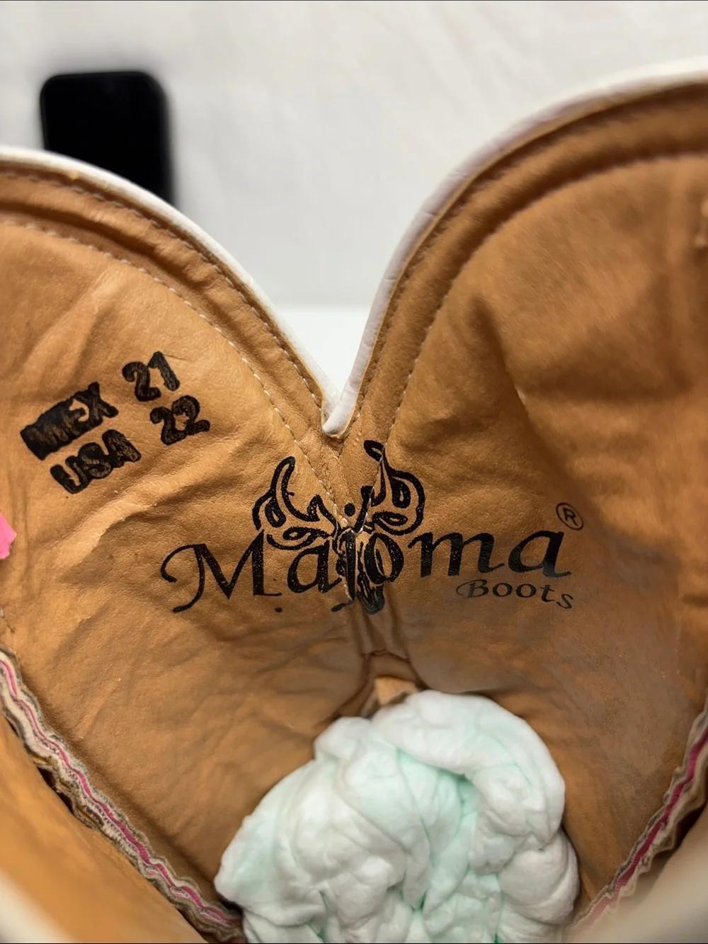 Majoma western boots for little girl SZ 1